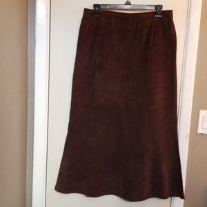 Suede skirt
